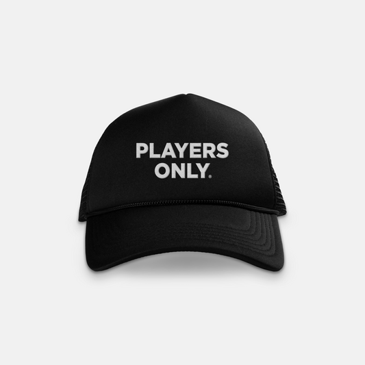 PlayersOnly Stacked Wordmark Trucker Hat
